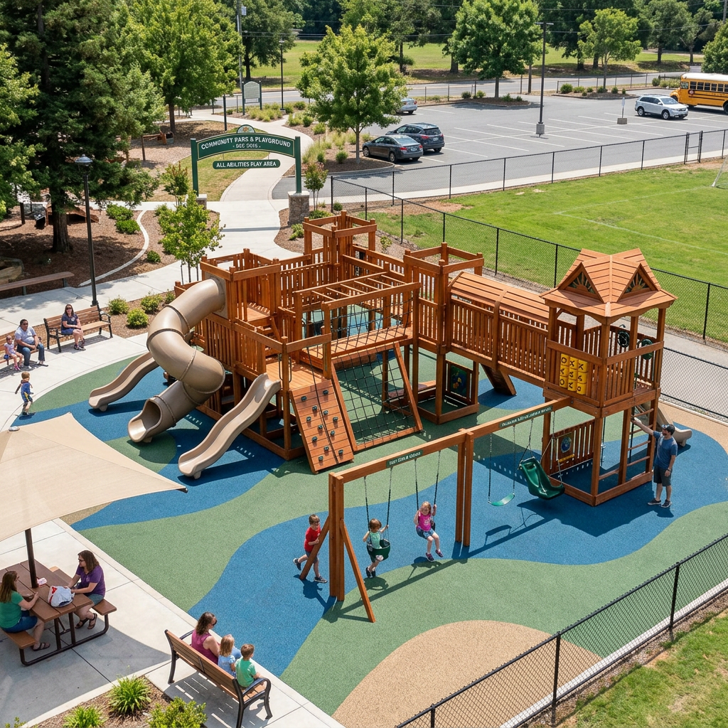 Custom Wooden Playgrounds